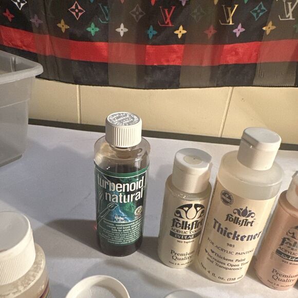 Lot of art and crafts including perm enamel, liquitex,folk art, glosses and more - Picture 10 of 12